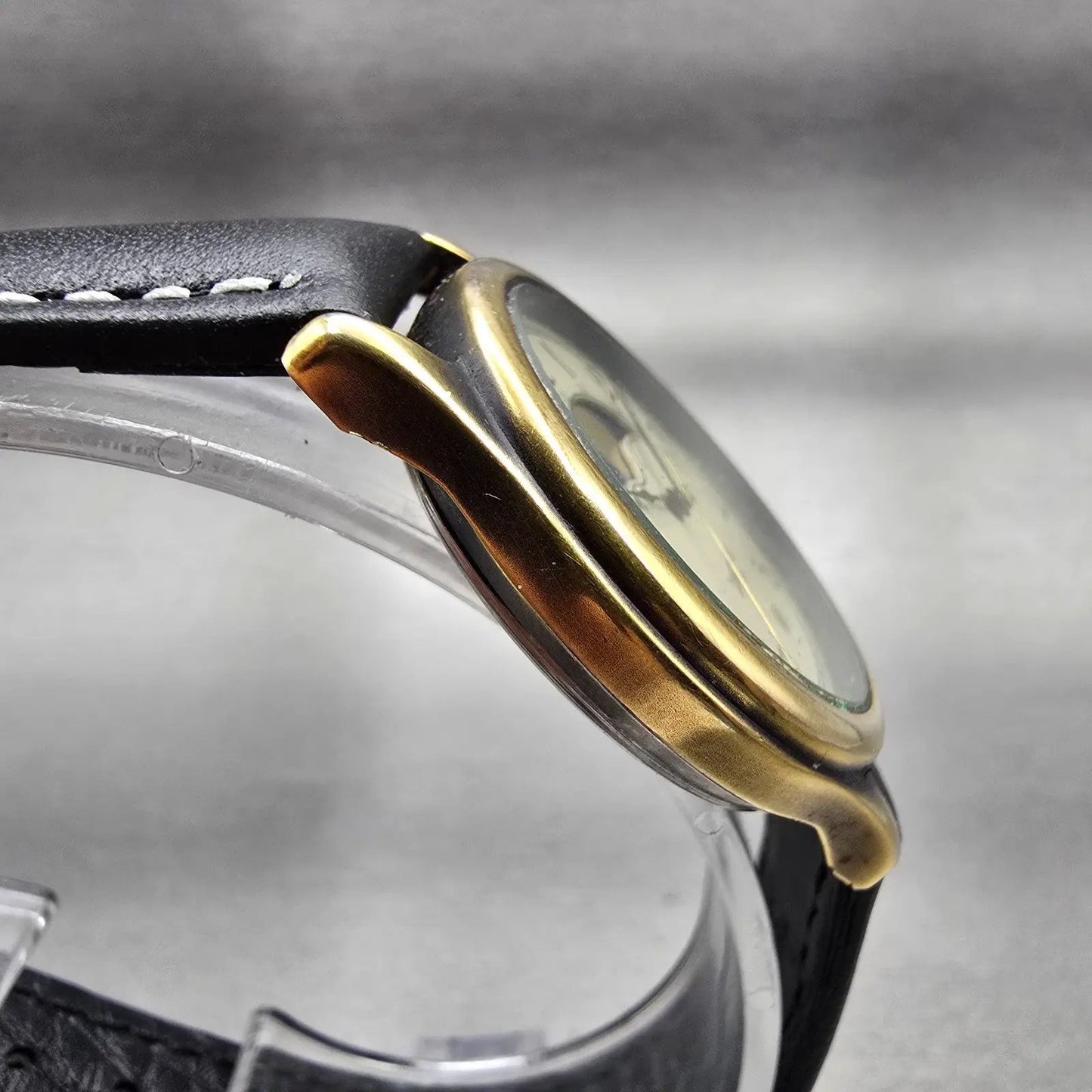 Citizen Vega Junction Moon Phase Watch Men 32mm Champagne Dial Gold Tone NewBat4