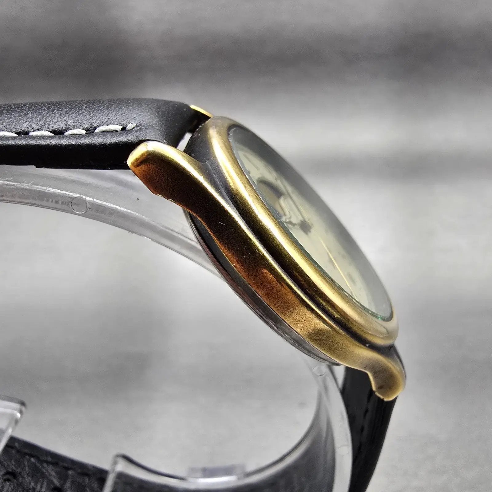 Citizen Vega Junction Moon Phase Watch Men 32mm Champagne Dial Gold Tone NewBat4