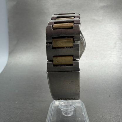 Seiko Automatic Watch Men 37mm Brown Dial Two Tone Daydate 6309-8099 PARTS VTG8