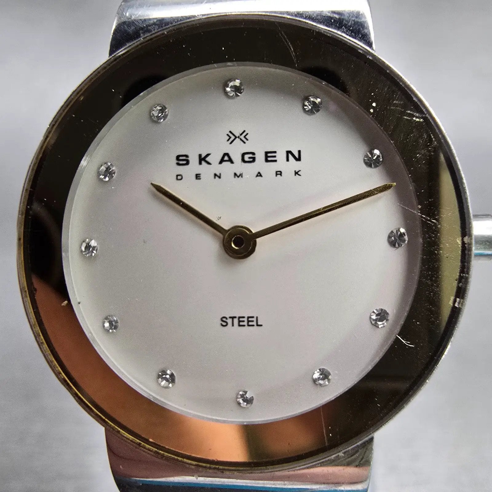 Skagen Freja Watch Women 26mm White Dial Two Tone Round 358SGSC New Battery1