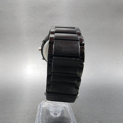 Citizen Eco-Drive Axiom Chronograph Watch Men 43mm Black Dial Black Tone Runs
