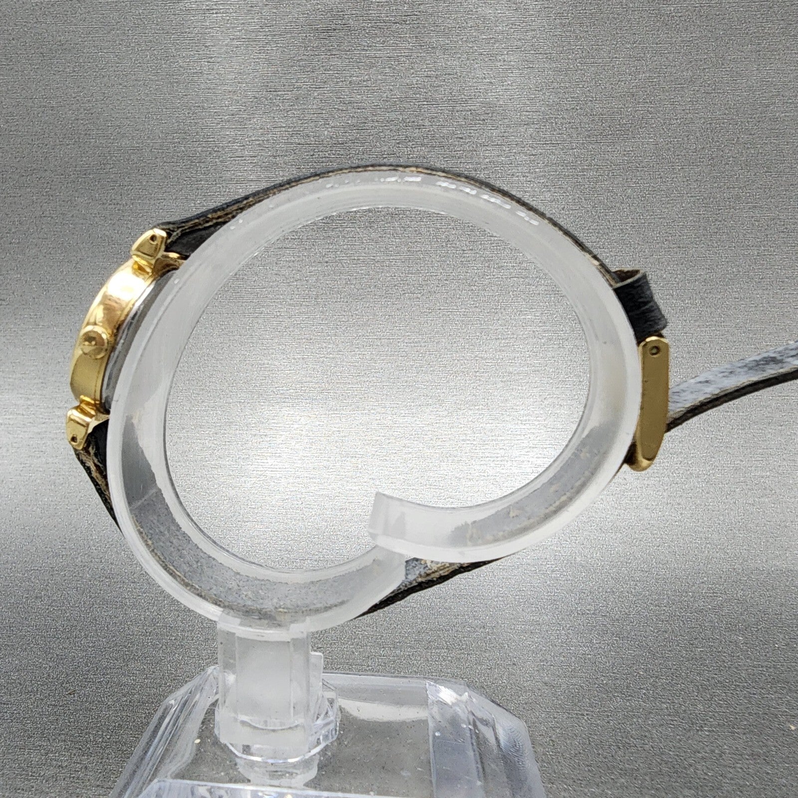 Seiko Watch Women 21mm Silver Dial Gold Tone Round 2c210100 New Battery READ!!!6