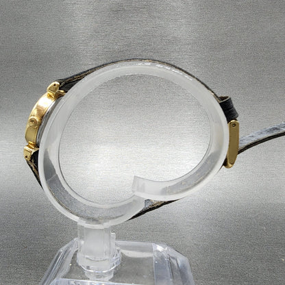 Seiko Watch Women 21mm Silver Dial Gold Tone Round 2c210100 New Battery READ!!!6
