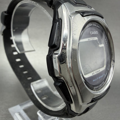 Casio Waveceptor WV-M120 Watch Men 45mm Digital Silver Black Alarm Chrono PARTS4