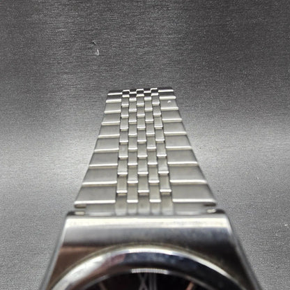Citizen Eco-Drive Watch Men 38mm Black Dial Silver Tone Date E111-S029511 Runs4