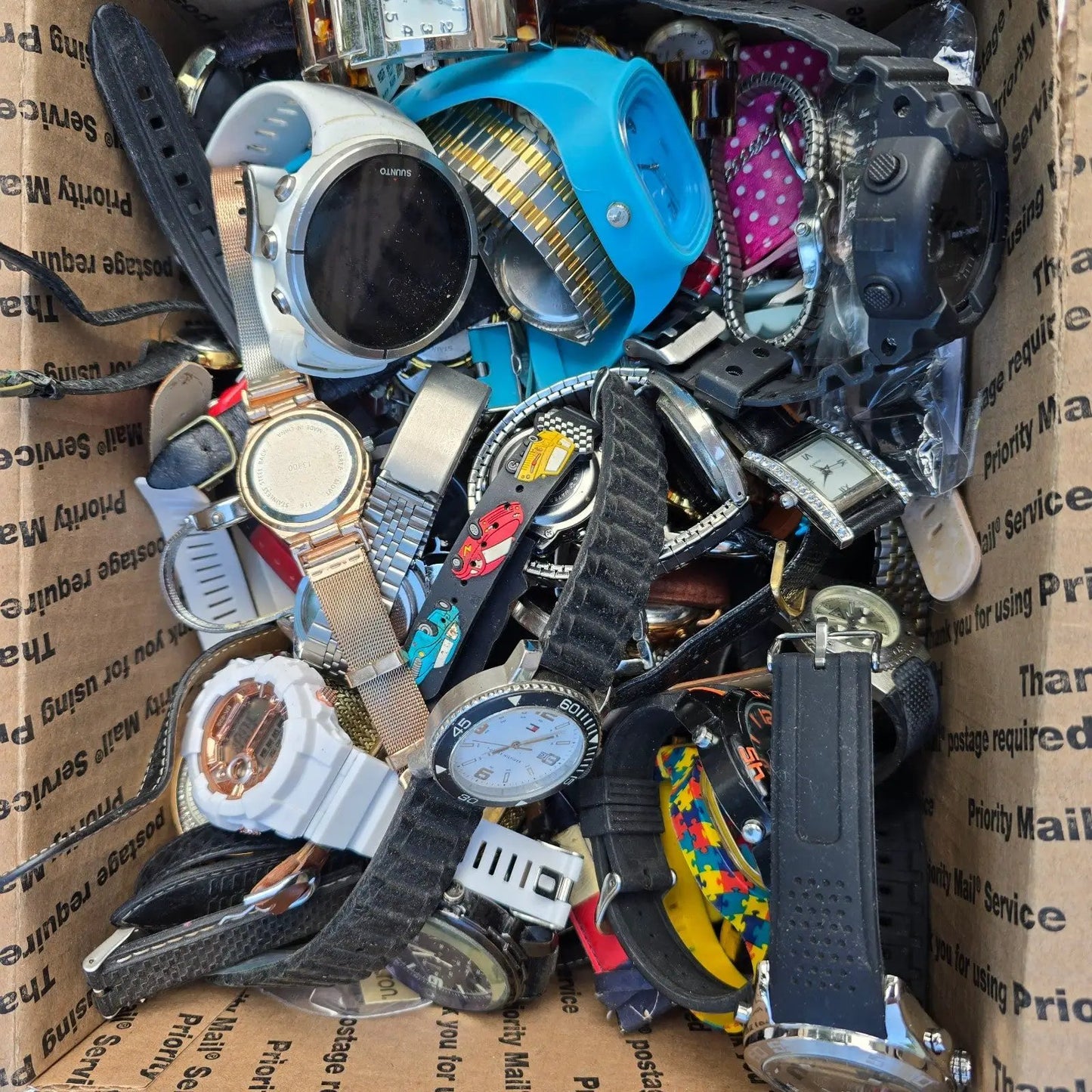 Watch Lot Men Women Invicta Casio Guess Fossil Wenger 15.8 LB VTG Modern PARTS3