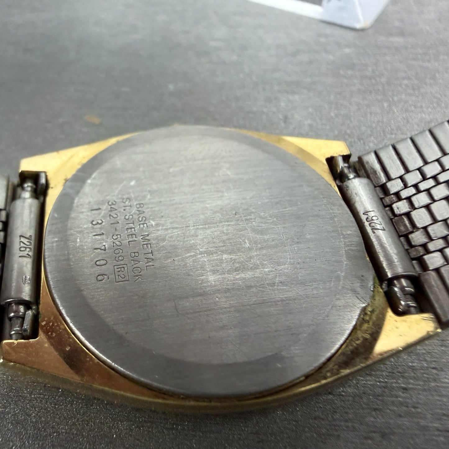 Seiko Watch Unisex 30mm Silver Dial Gold Tone Oval 3421-5269 New Battery Vintage9
