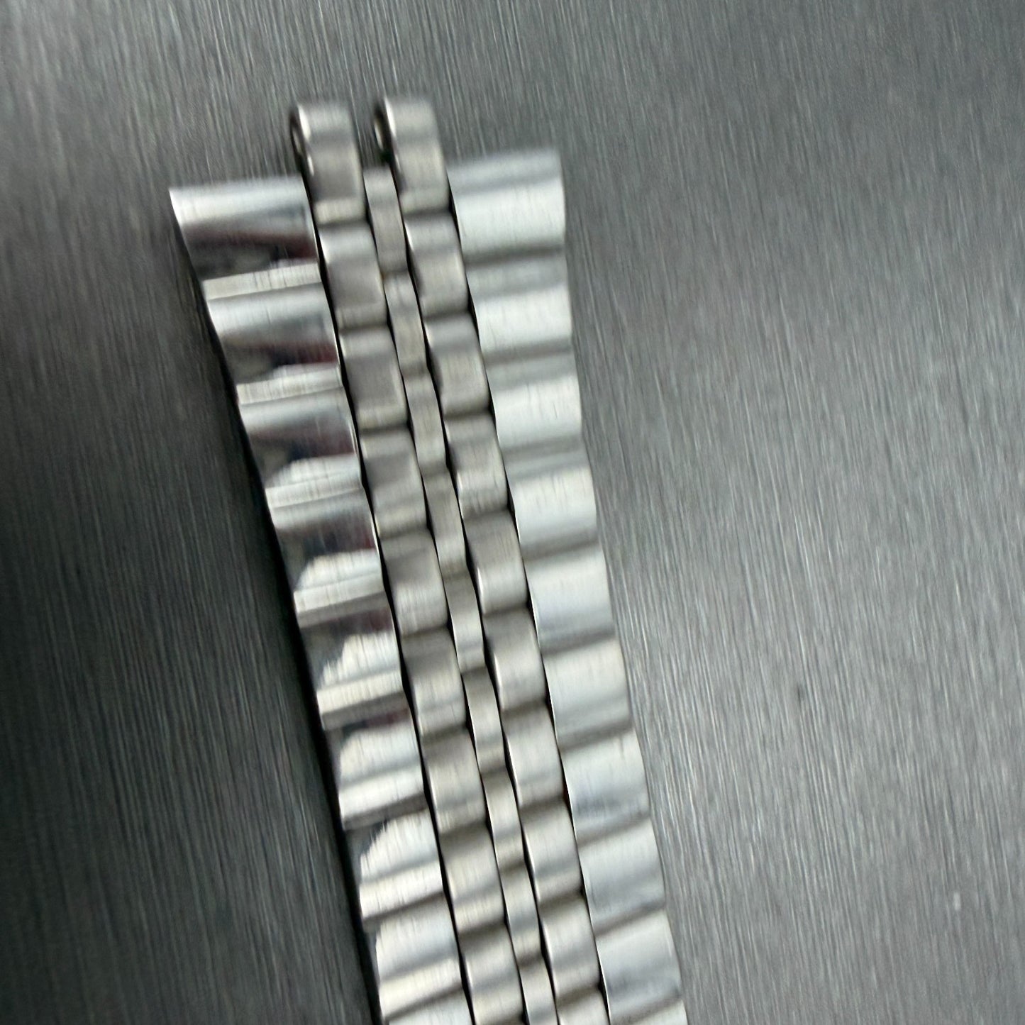 Seiko SQ Bracelet 20mm Stainless Steel Silver Tone Tri Folding Clasp VTG Japan7