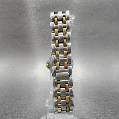 Tissot Ballade Automatic Watch Women 24mm White Dial Two Tone Date Round Runs