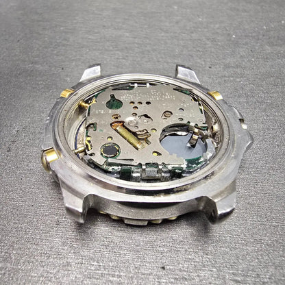 Citizen Yachtmaster C211 Watch Men 42mm Two Tone Alarm Chronograph Ana Digi PART11