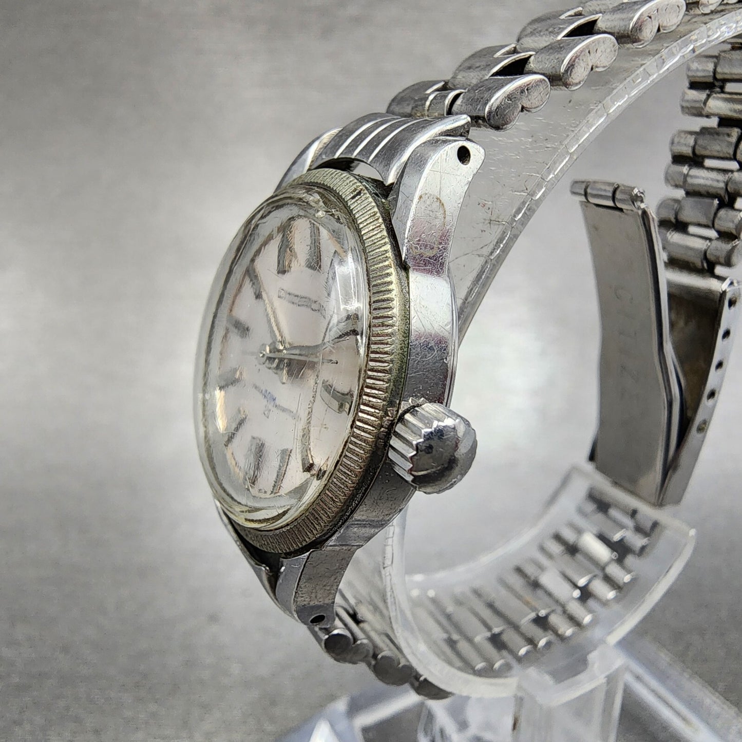 Citizen Carol Watch Women 25mm White Dial Steel Manual Wind 21 Jewels Runs