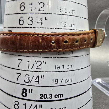 Gruen Curvex Watch Women 18mm Silver Dial Brass Small Second Rectangle New Bat10