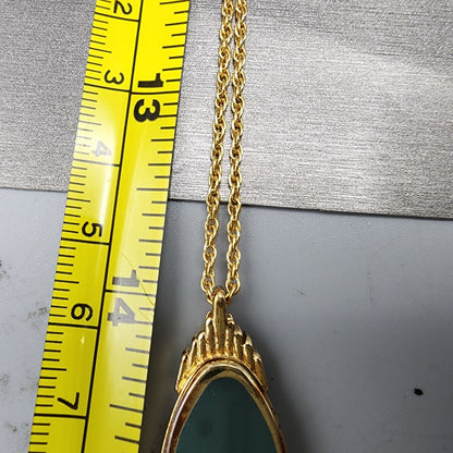 Seiko Necklace Watch Women 15mm Champagne Dial Gold Tone 1320-5520 New Battery