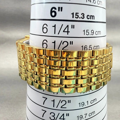Seiko Watch Women 23mm Gold Dial Gold Tone Rectangle 4N00-6298 New Battery VTG9