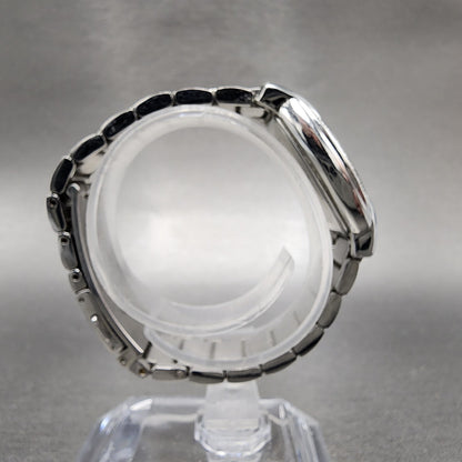 Bulova Watch Women 26mm White Dial Stainless Steel Tonneau 96R135 New Battery8