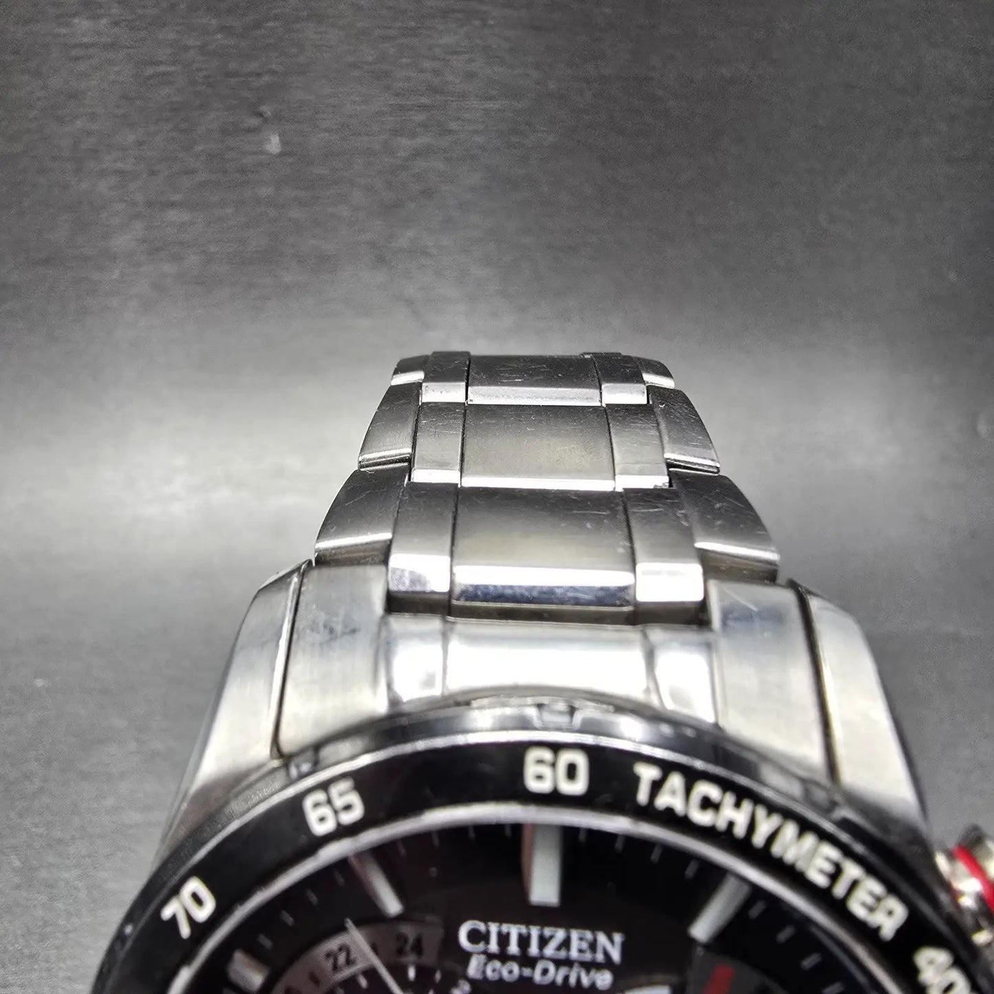 Citizen Eco-Drive Chronograph Watch Men 42mm Black Dial Steel Perpetual Calendar4