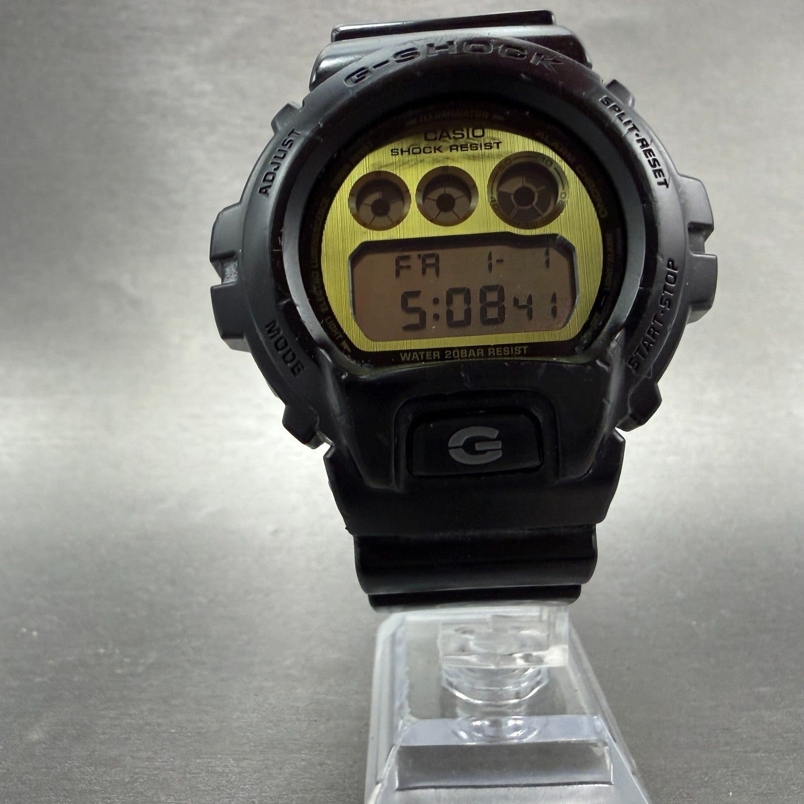 Casio G-Shock DW-6900PL Watch Men 51mm Gold Black Alarm Chronograph New Battery5
