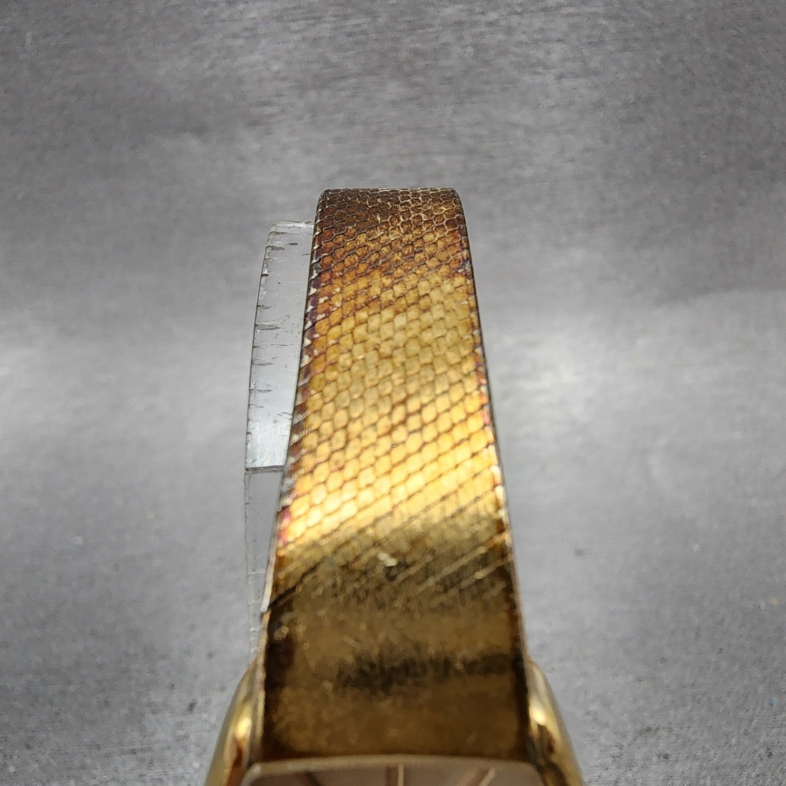 Seiko Watch Women 21mm Champagne Dial Gold Tone Rectangle 433210 New Battery4