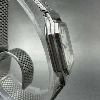 Seiko Watch Women 20mm Silver Dial Silver Tone Octagon 7321-626A new Battery3