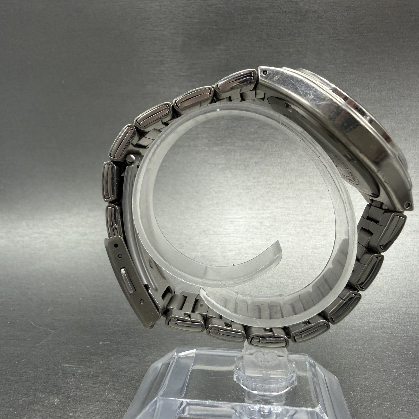 Casio Lineage Titanium Watch Men 38mm Silver Dial Daydate LIN-171J New Battery I8