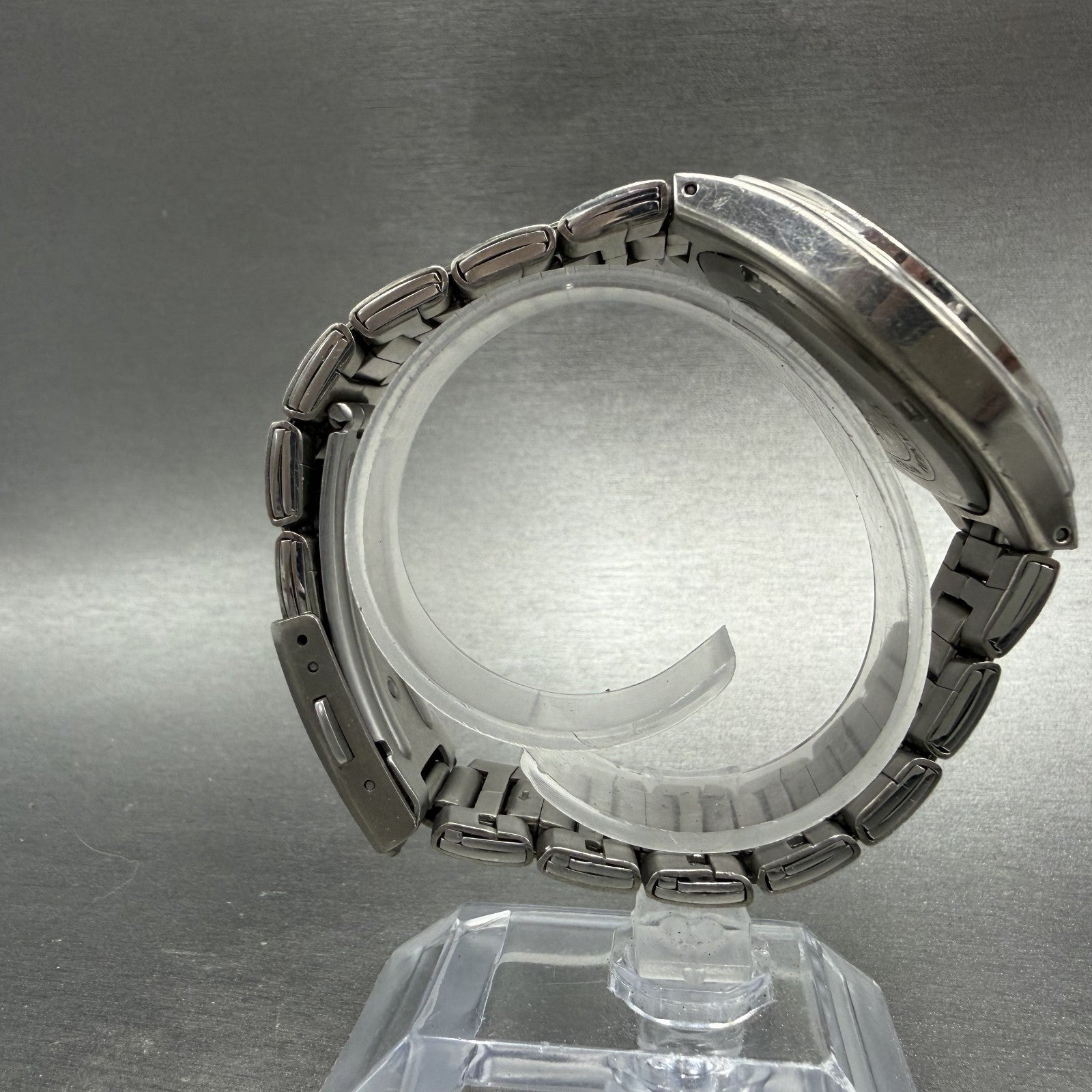 Casio Lineage Titanium Watch Men 38mm Silver Dial Daydate LIN-171J New Battery I8
