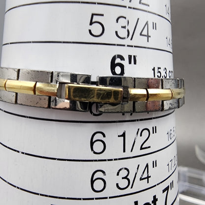 Seiko Tank Watch Women 13mm White Dial two Tone Rectangle 2E200AY0 New Battery10