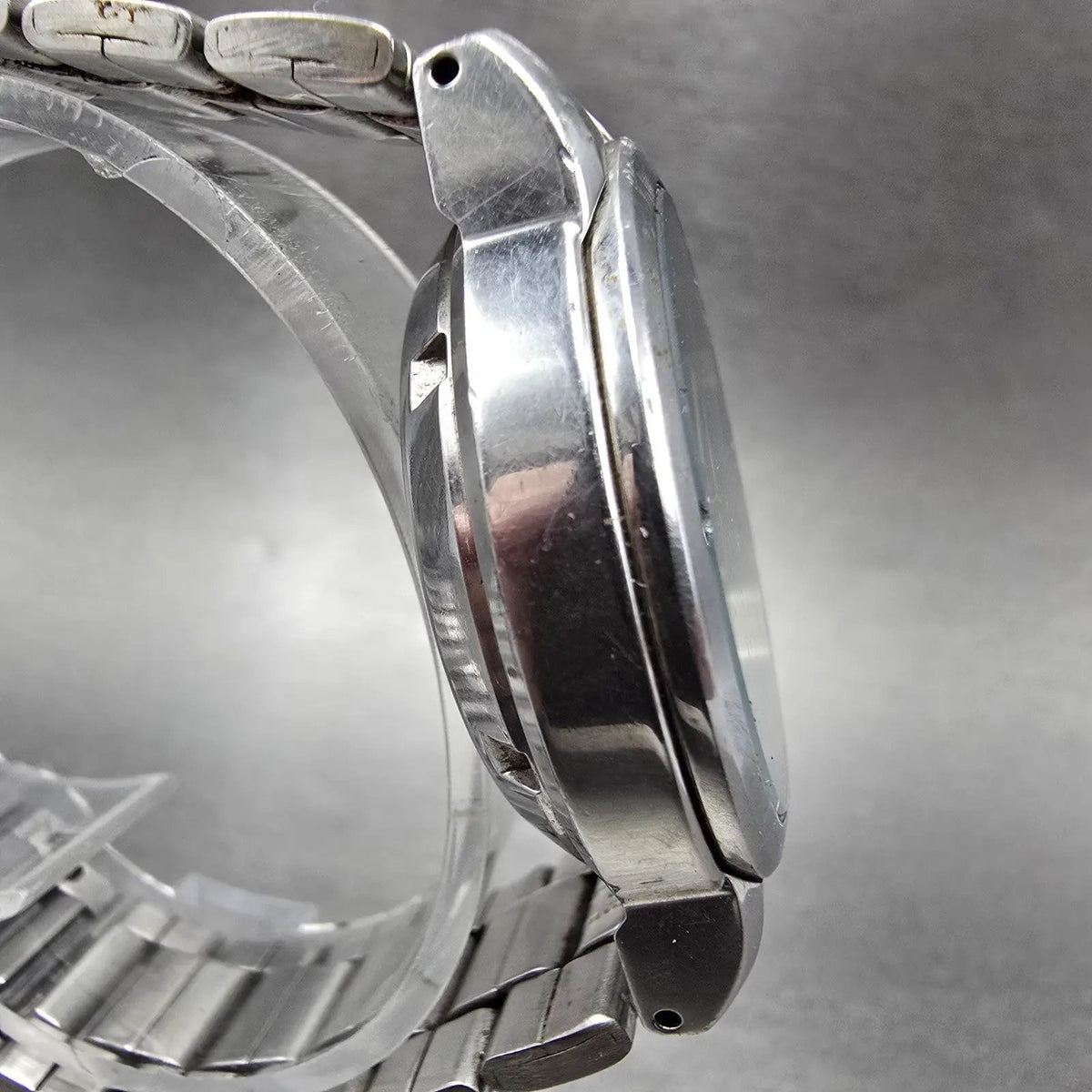 Seiko 5 Automatic Watch Men 36mm Black Dial Silver Daydate 7S26-01F0 Runs3