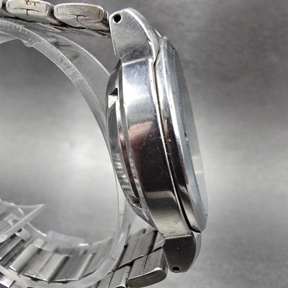 Seiko 5 Automatic Watch Men 36mm Black Dial Silver Daydate 7S26-01F0 Runs3