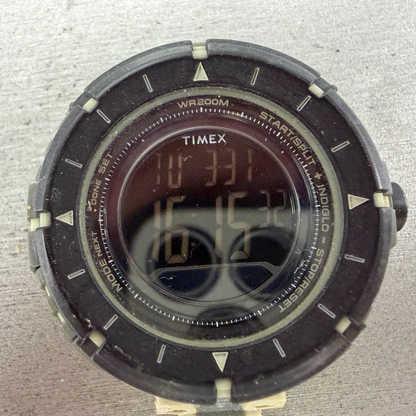 Timex Expedition Trail Watch Men 49mm Black Gray Digital Compass Alarm New Batt1