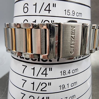 Citizen EcoDrive LTR Watch Women 36mm White Dial Two Tone Round Runs EM075653A10