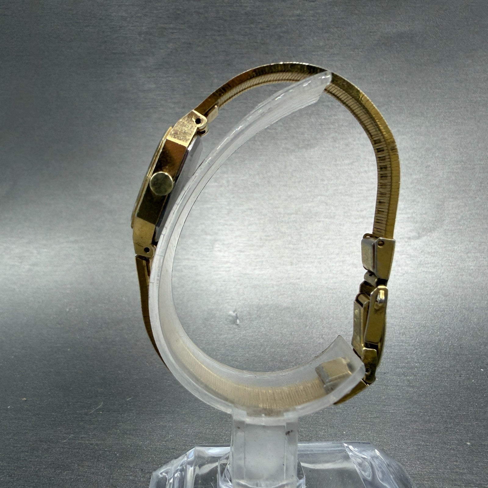 Seiko Watch Women 19mm Brown Dial Gold Tone 1400-5429  Octagon New Battery VTG6