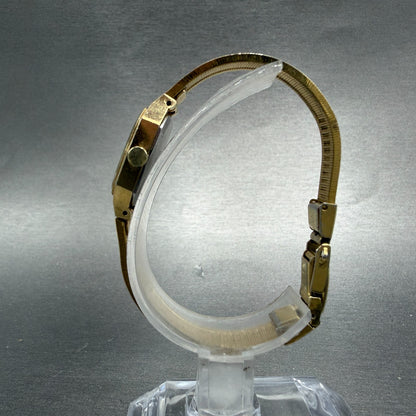 Seiko Watch Women 19mm Brown Dial Gold Tone 1400-5429  Octagon New Battery VTG6