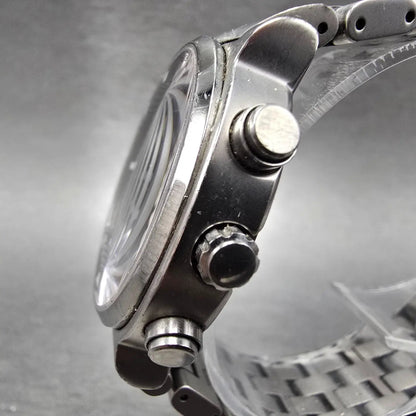 Citizen Eco-Drive Attesa Watch Men 38mm Black Dial Titanium Chrono Alarm Works2