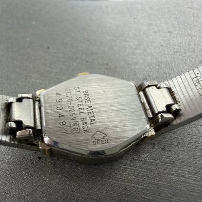 Seiko Watch Women 16mm Silver Dial Two Tone Round 2C20-0259 New Battery9