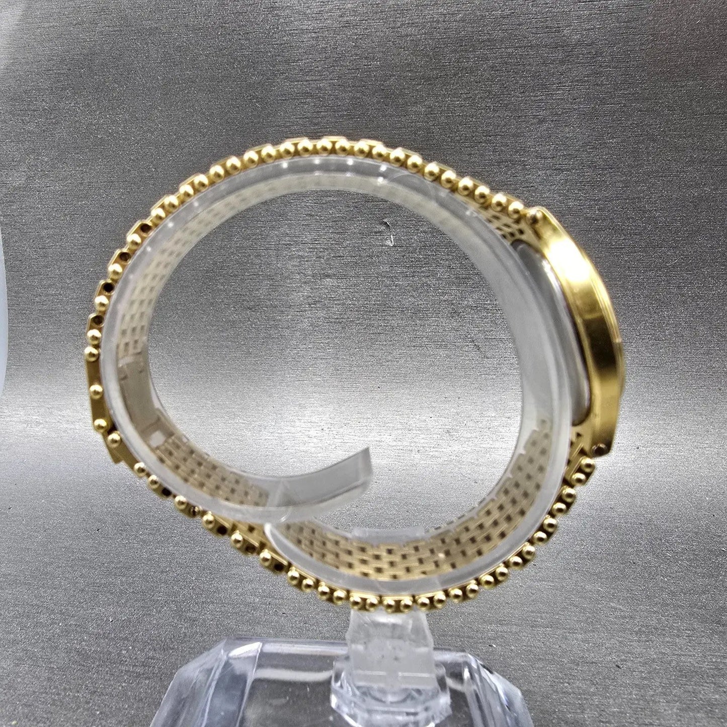 Longines QWR Watch Women 25mm White Dial Gold Tone Date Round New Battery8