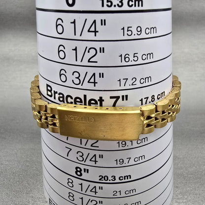 Citizen Watch Women 26mm MOP Dial Gold Tone Daydate Gemmed 1002-S044456 New Batt10