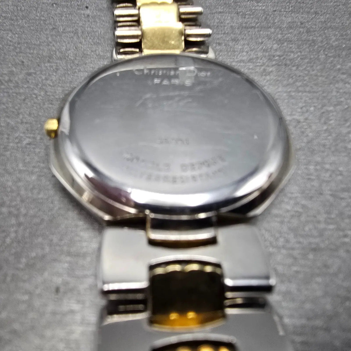 Christian Dior Watch Men 32mm Champagne Dial Two Tone Date 45.204 PARTS17