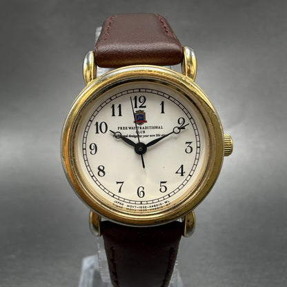 Citizen Watch Women 25mm Cream Dial Gold Tone Round 1032-A43671 New Battery ABC0