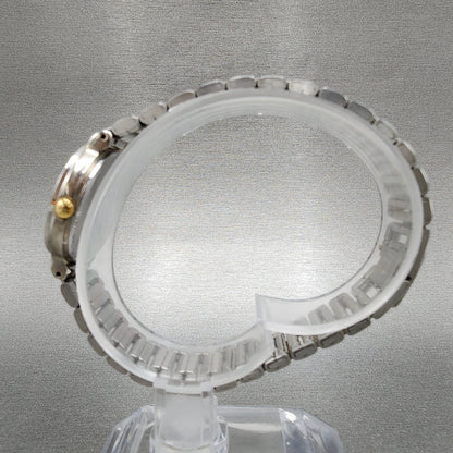 Seiko Session Watch Women 24mm White Dial Two Tone Round V801113A New Battery6