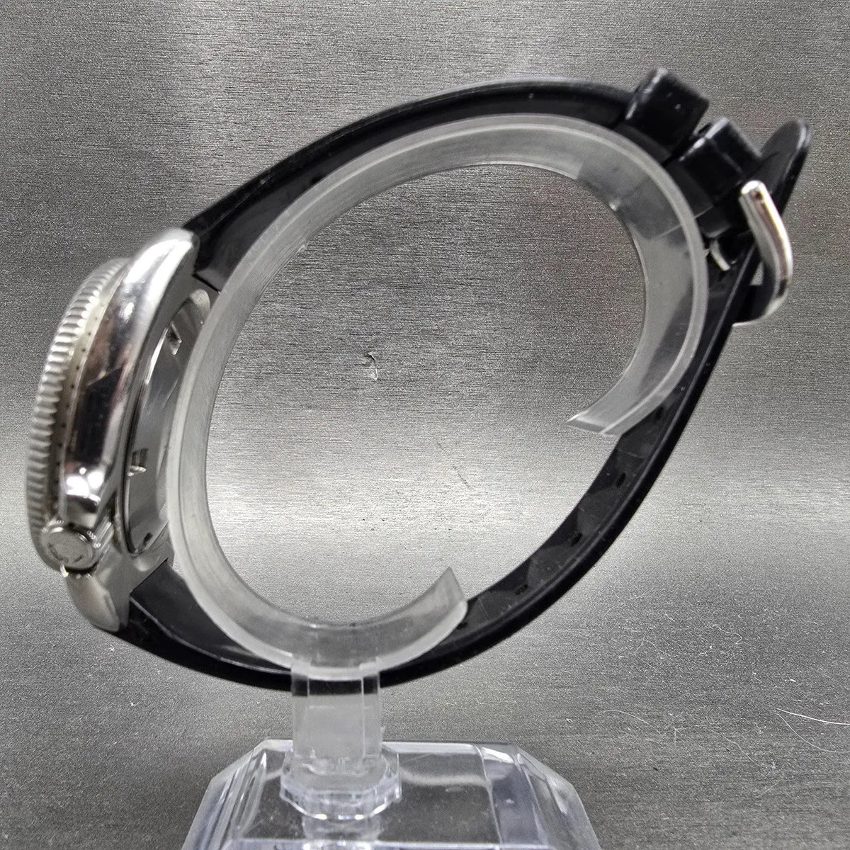 Seiko Captain Willard Dive Watch Men 44mm Black Dial Steel Date 6105-8110 Works6