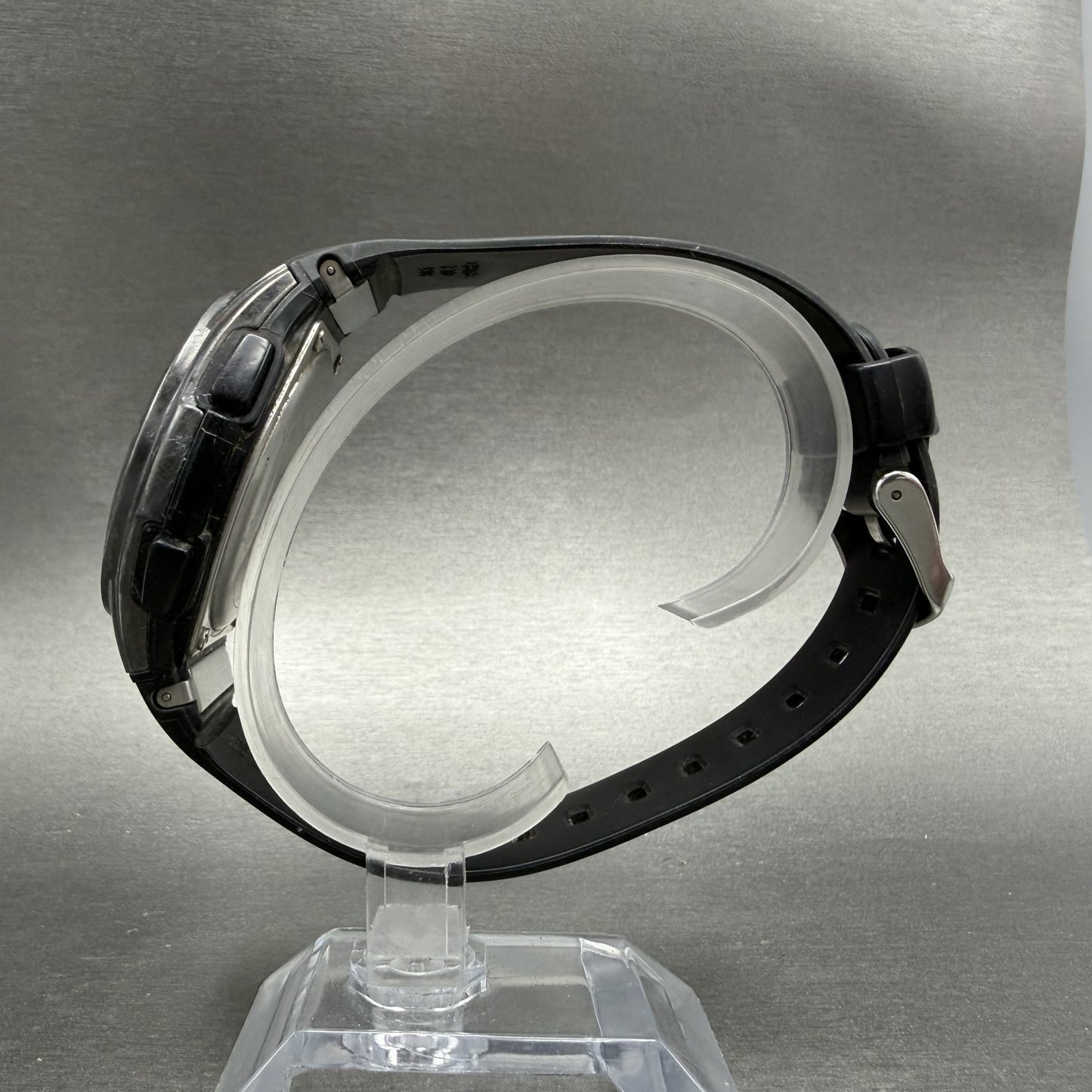 Casio Waveceptor WVA-M650 Watch Men 44mm Analog Digital Black Round Chrono Runs6