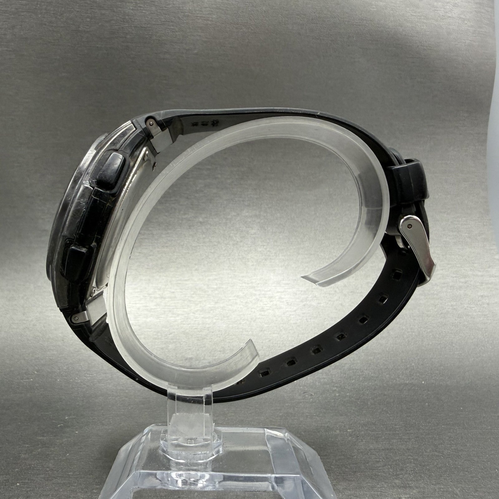 Casio Waveceptor WVA-M650 Watch Men 44mm Analog Digital Black Round Chrono Runs6