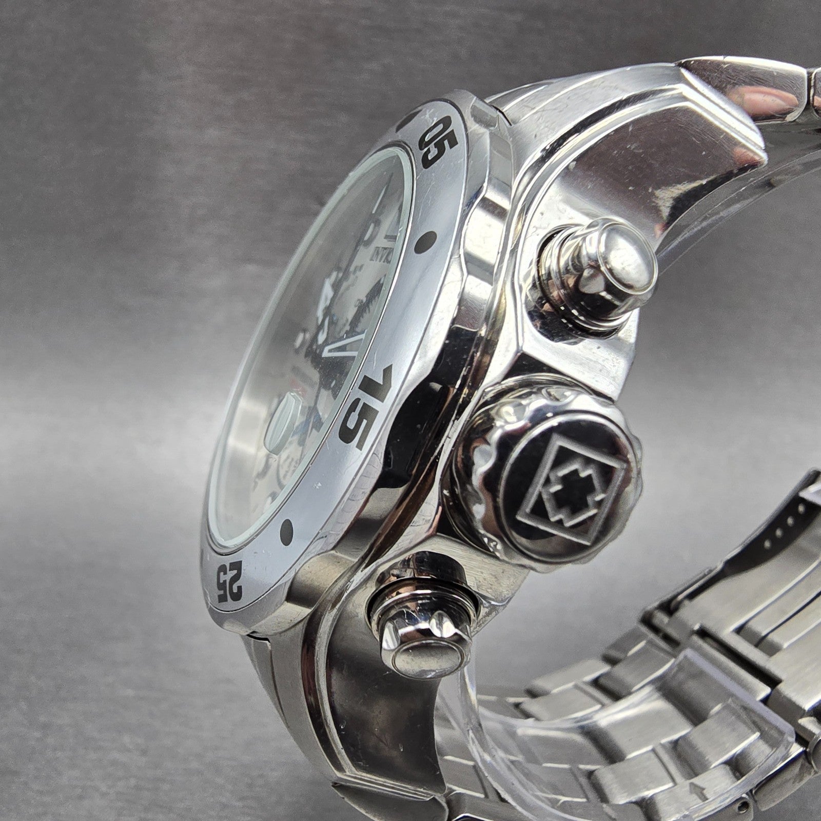Invicta Pro Diver GMT Watch Men 48mm Silver Dial Steel Daydate Alarm 6088 NewBat2