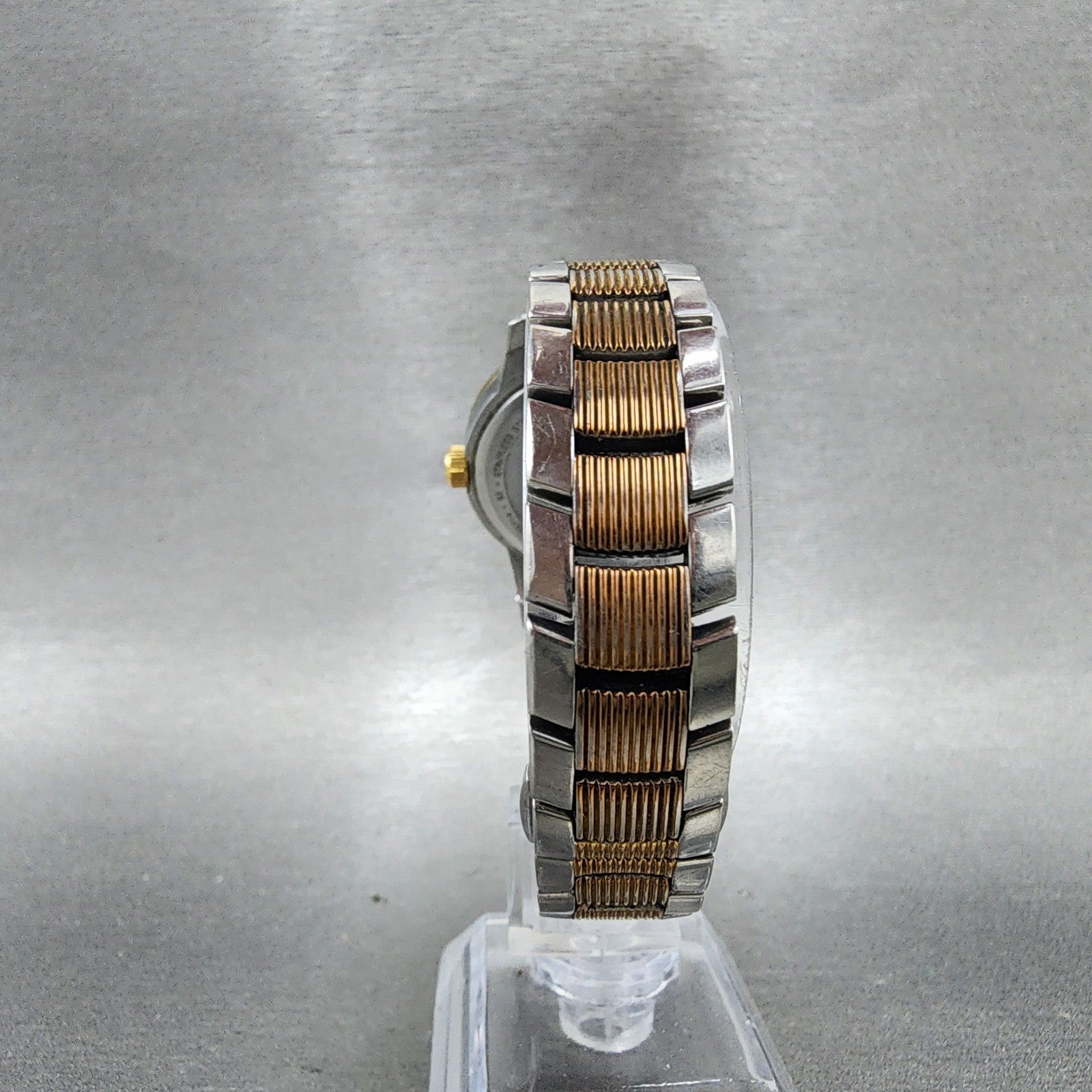 Bulova Accutron Watch Women 31mm White Dial Two Tone Small Seconds Round New Bat8