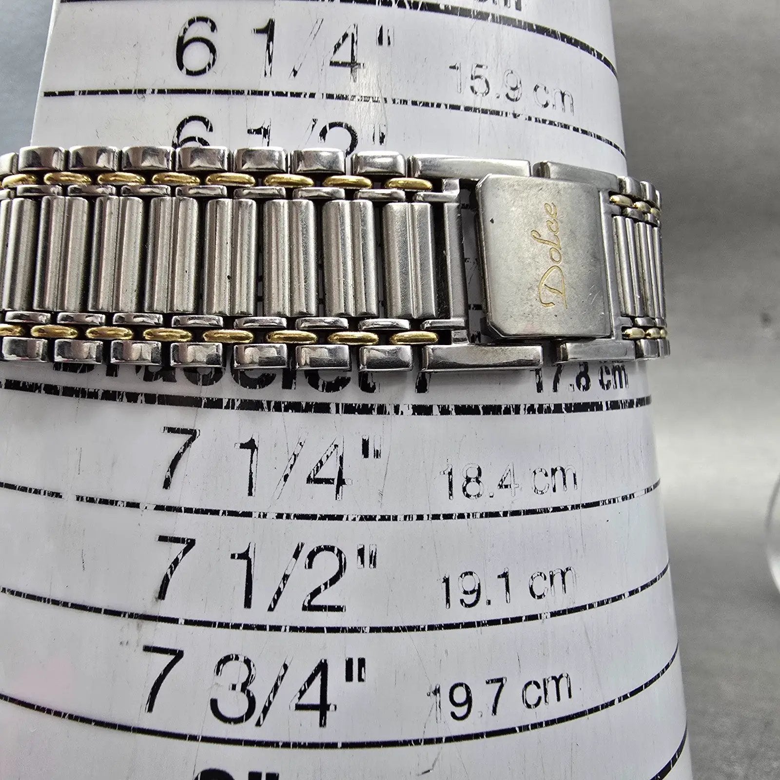 Seiko Dolce Watch Men 32mm White Dial Two Tone Round 9530-6030 PARTS11