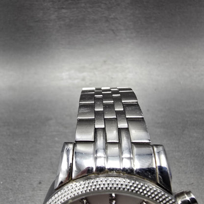 Michael Kors Ritz Chronograph Watch Women 37mm MOP Dial Silver Tone New BatteryW5