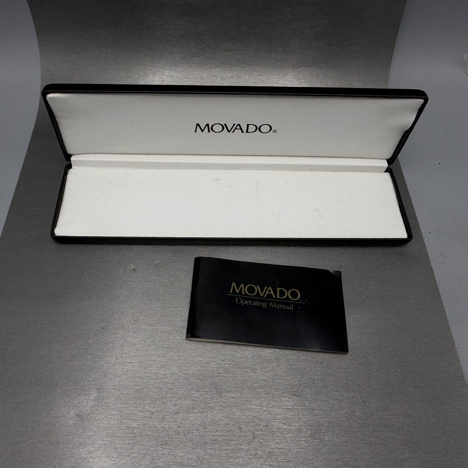Movado Museum Watch Men 32mm Black Dial Black Tone Round 8440880 New Battery13