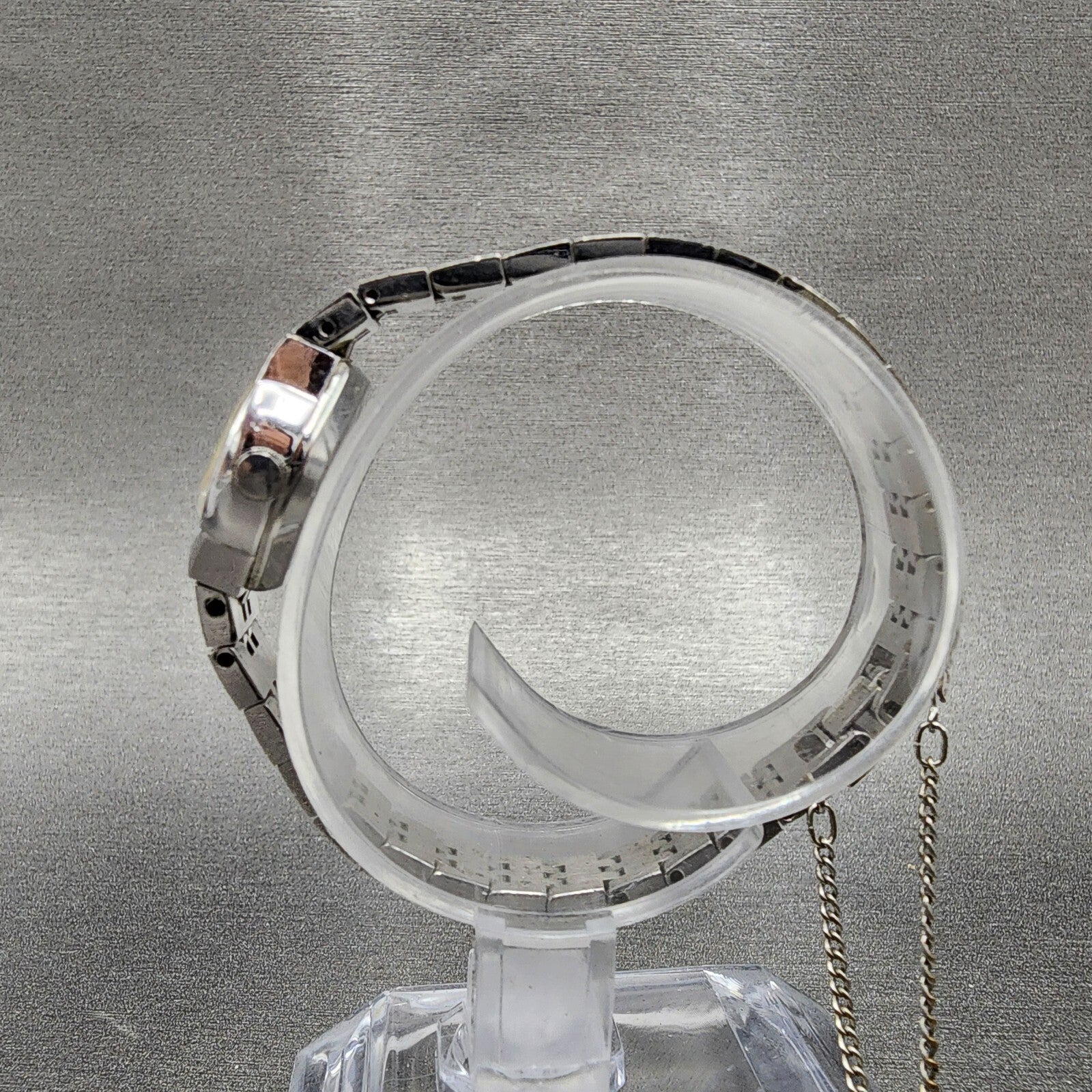 VTG Citizen CQ Watch Women 17mm Silver Dial Silver Tone Oval New Battery6