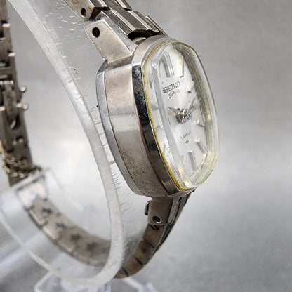 Seiko Salvia Watch Women 15mm Silver Dial Silver Tone Manual 11043030 Runs3