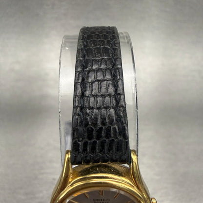 Seiko Watch Women 19mm Silver Dial Gold Tone Round 2P20-0080 New Battery4